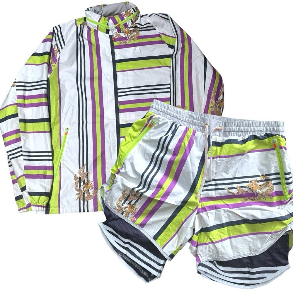 Adidas x Kolor Men’s Windbreaker Shorts Matching Set